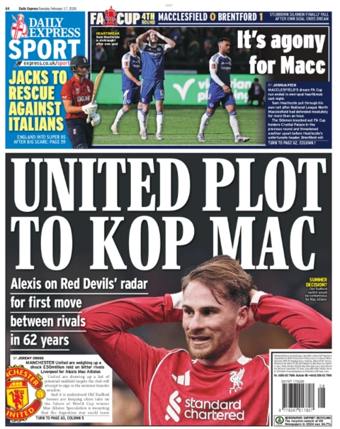 Manchester United in for Mac Alister and more